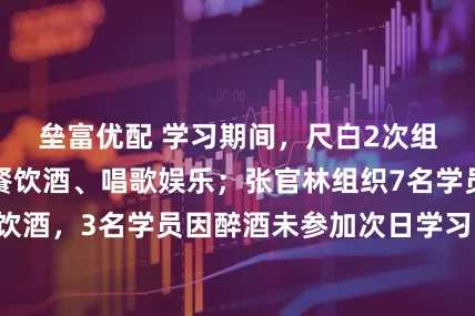 垒富优配 学习期间，尺白2次组织5名学员聚餐饮酒、唱歌娱乐；张官林组织7名学员聚餐饮酒，3名学员因醉酒未参加次日学习！青海通报：多人被处理